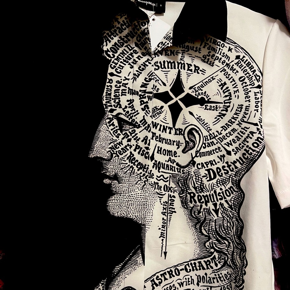 Blackmilk Phrenology Boss shirt. BNWT! Super rare!